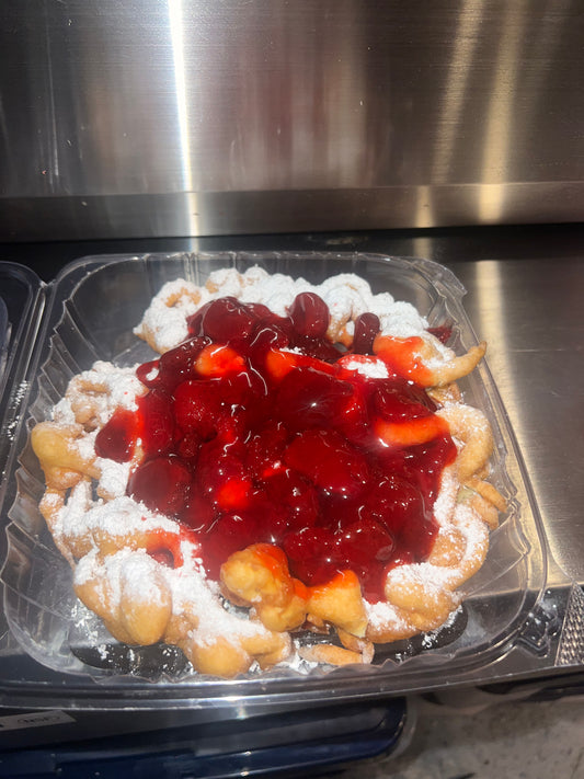 Strawberry Funnel Cake